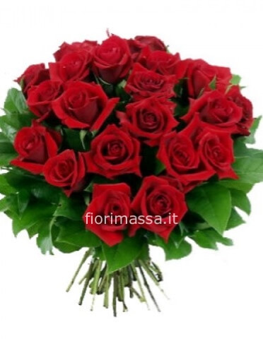Mazzo di 15 rose rosse