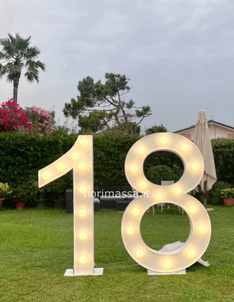 NOLEGGIO Numero 18 luminoso